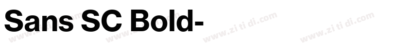 Sans SC Bold字体转换 Sans SC Bold字体转换